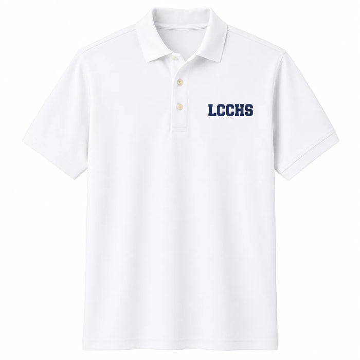 Polo à manches courtes pour garçons en piqué de coton mélangé LCCHS