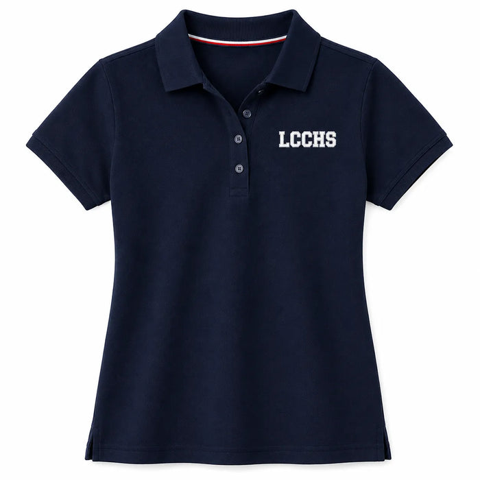 Polo en piqué de coton mélangé extensible pour fille LCCHS