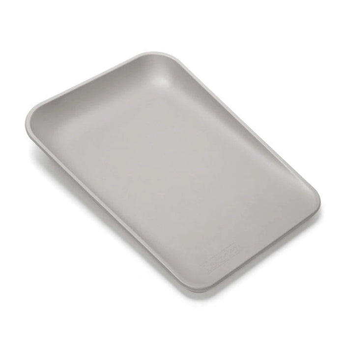 Leander Matty baby changing waterproof mat in light grey, shown on a white background.