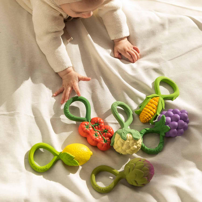 Oli & Carol Lemon Baby Rattle Toy