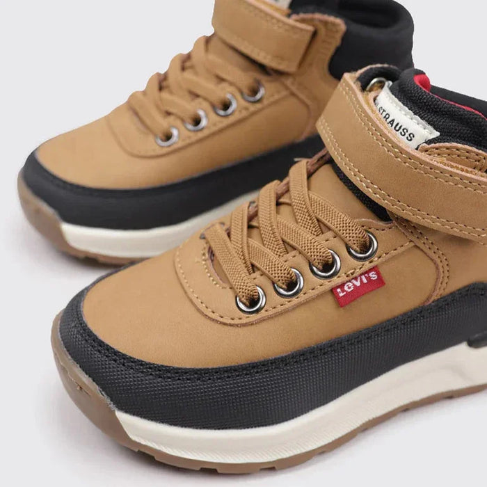 LEVIS® - Levi’s Ascot Mini Sneaker-Boot – Lightweight Kids’ Boot with Velcro & Elastic Laces (sizes 6 Toddler to 3.5 Youth)