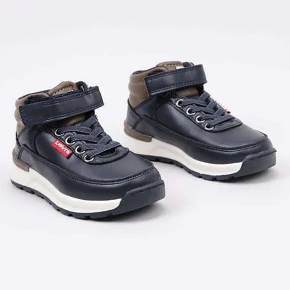 LEVIS® - Levi’s Ascot Mini Sneaker-Boot – Lightweight Kids’ Boot with Velcro & Elastic Laces (sizes 6 Toddler to 3.5 Youth)