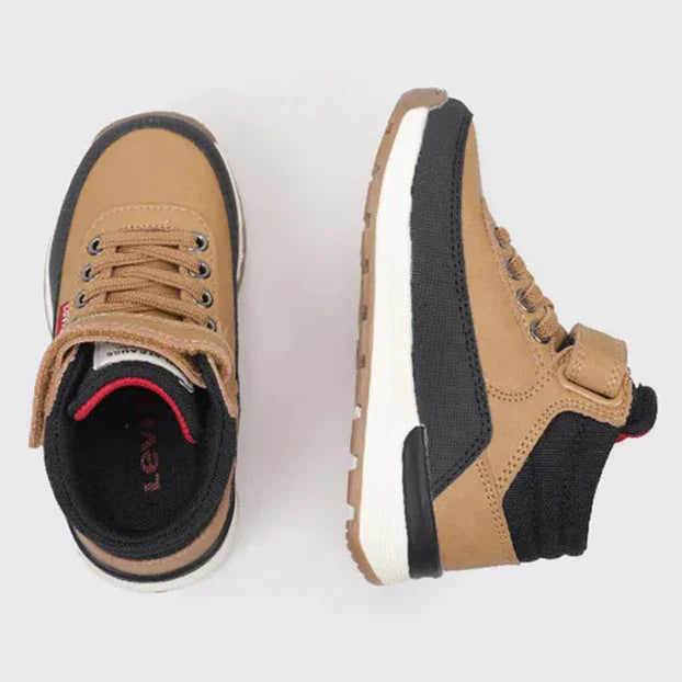 LEVIS® - Levi’s Ascot Mini Sneaker-Boot – Lightweight Kids’ Boot with Velcro & Elastic Laces (sizes 6 Toddler to 3.5 Youth)