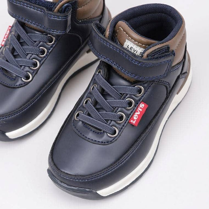 LEVIS® - Levi’s Ascot Mini Sneaker-Boot – Lightweight Kids’ Boot with Velcro & Elastic Laces (sizes 6 Toddler to 3.5 Youth)