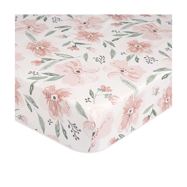 Crane Parker Crib Fitted Sheet - Floral