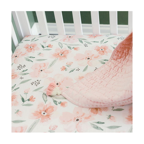 Crane Parker Crib Fitted Sheet - Floral
