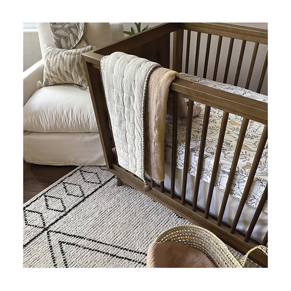 Crane Ezra Fitted Baby Crib Sheet - Woodland