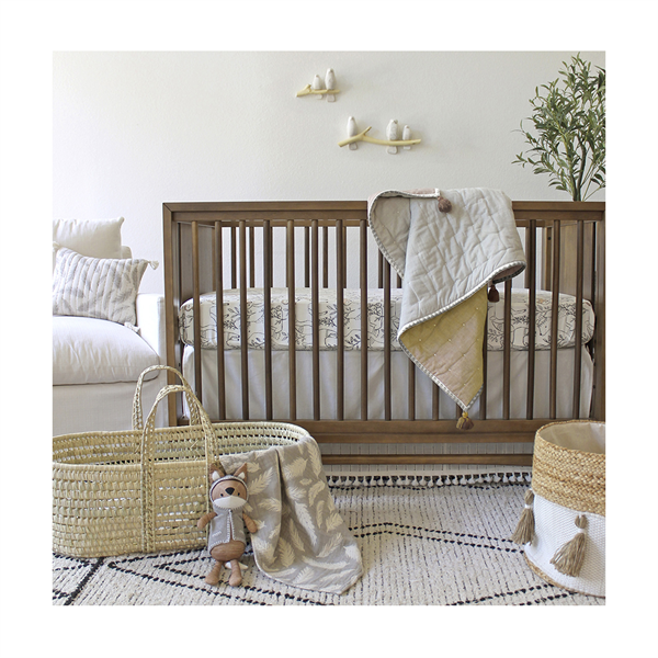 Crane Ezra Fitted Baby Crib Sheet - Woodland