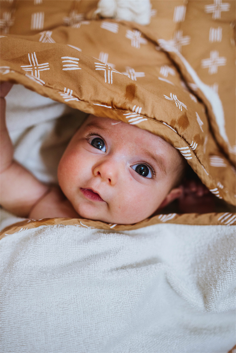Crane Baby Hooded Towel - Ezra