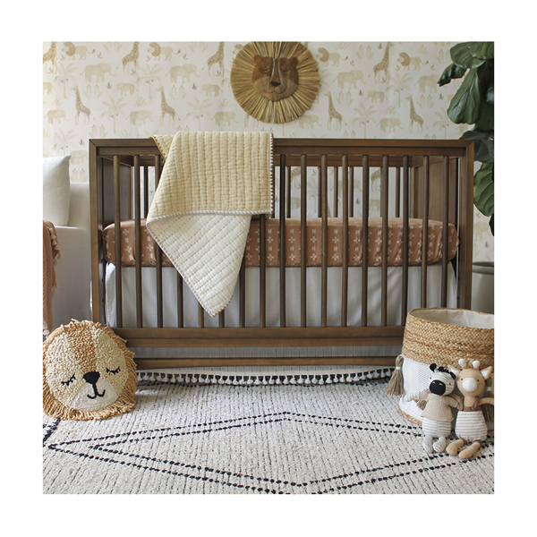 Crane Crib Bedding Baby Quilted Blanket - Kendi