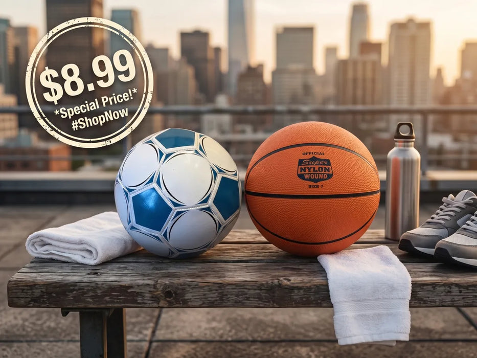 Classic Blue & White Youth Soccer Ball – Standard Size for Practice & Play