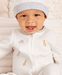 Little Me - Little Me 2-Way-Zip Footed One-Piece & Hat