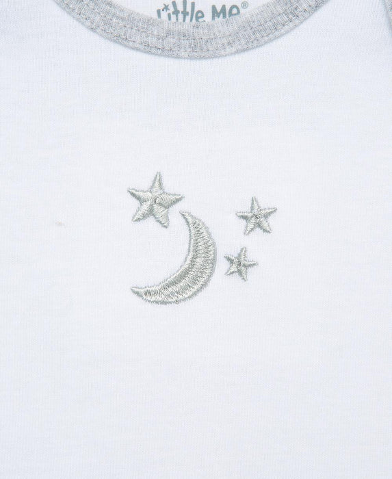 Little Me - Little Me 3 Pack Diaper Vests - Moon & Stars