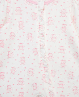 Little Me - Little Me Baby Bear Pyjama Zip Footie & Hat Set