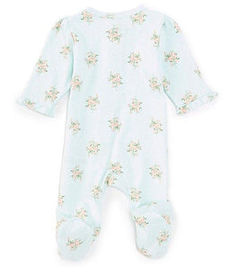 Little Me - Little Me Baby Girls Preemie-9 Months Delicate Floral Print Footie