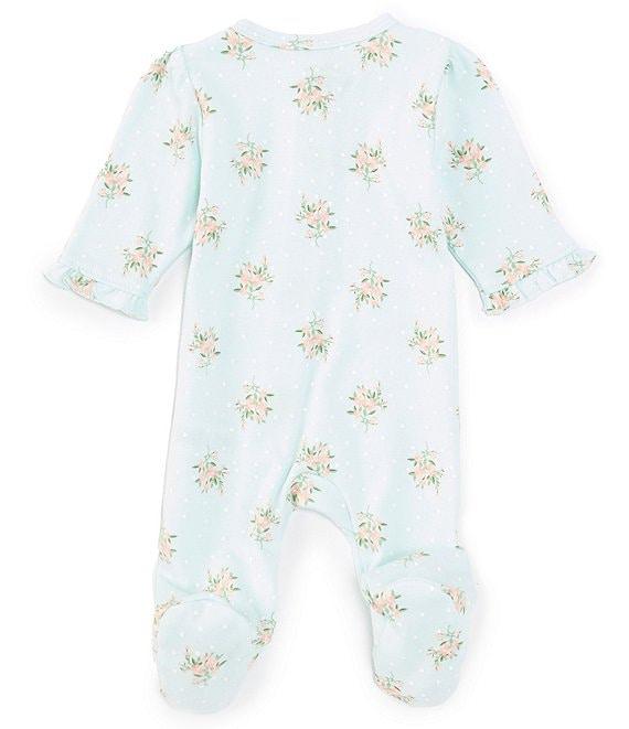Little Me - Little Me Baby Girls Preemie-9 Months Delicate Floral Print Footie