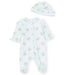 Little Me - Little Me Baby Girls Preemie-9 Months Delicate Floral Print Footie