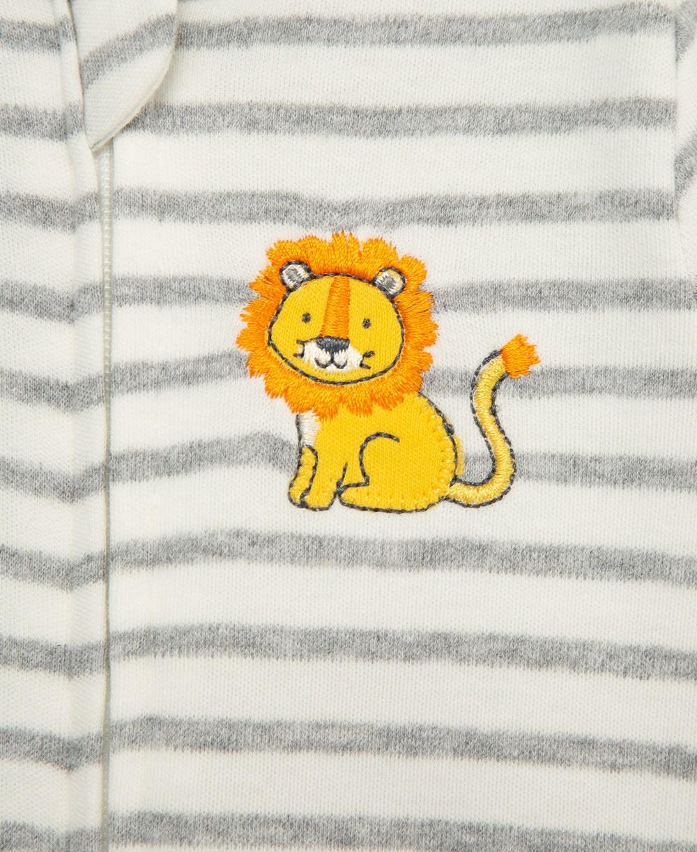 Little Me - Little Me Baby Pyjama Zip Footie Lion