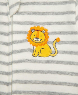 Little Me - Little Me Baby Pyjama Zip Footie Lion