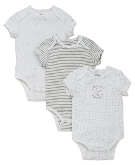 Little Me - Little Me Baby's 3-Pack Welcome to the World Bodysuits