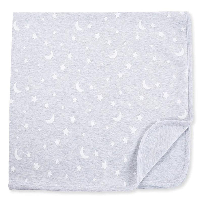 Little Me - Little Me Baby Tag-Along Recieving Blanket - Moon & Stars Grey