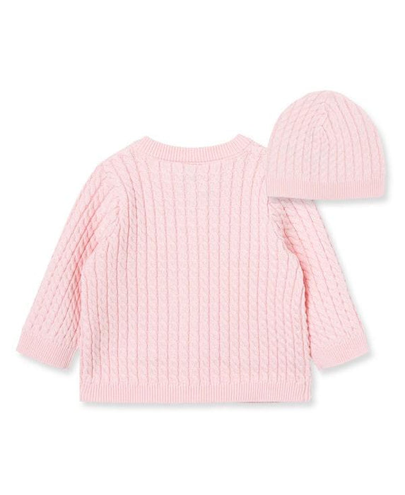 Little Me - Little Me Cable Sweater and Hat