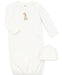 Little Me - Little Me Giraffe Baby Sleeper Gown and Hat 0-3 Months