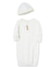 Little Me - Little Me Giraffe Baby Sleeper Gown and Hat 0-3 Months