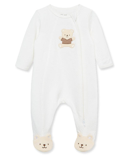 Little Me - Little Me Pyjama Zip Footie - Gentle Bear