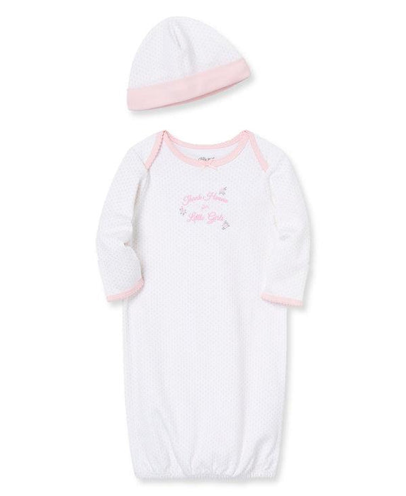 Little Me - Little Me Thank Heaven For Little Girls Sleeper Gown and Hat
