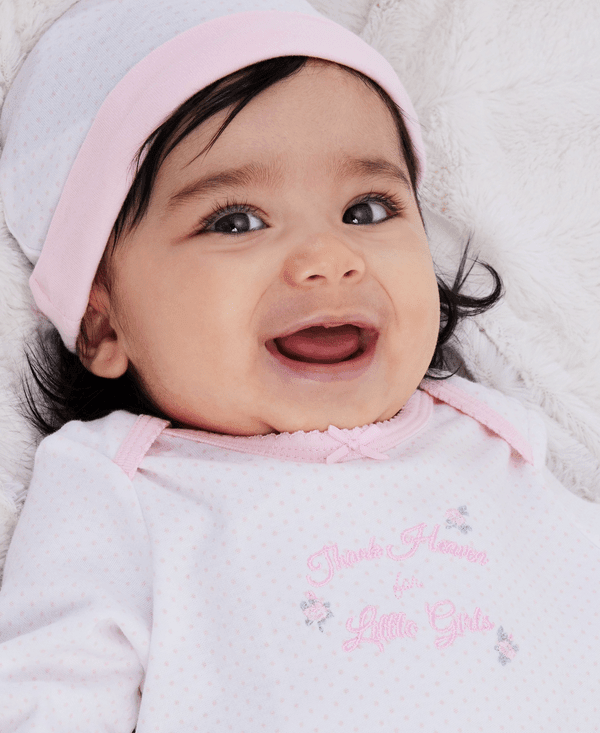 Little Me - Little Me Thank Heaven For Little Girls Sleeper Gown and Hat