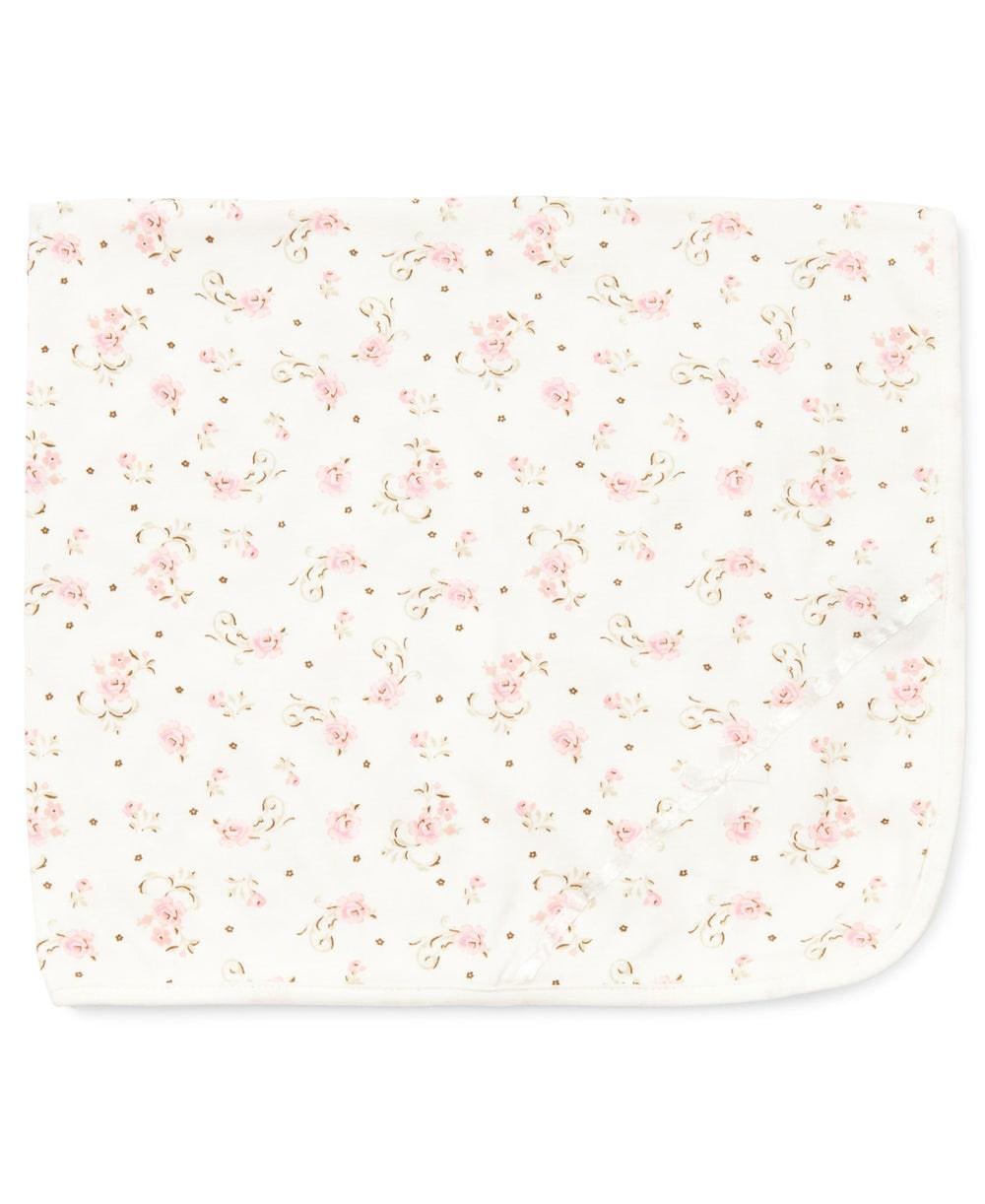 Little Me - Little Me Vintage Rose 100% Cotton Receiving Blanket
