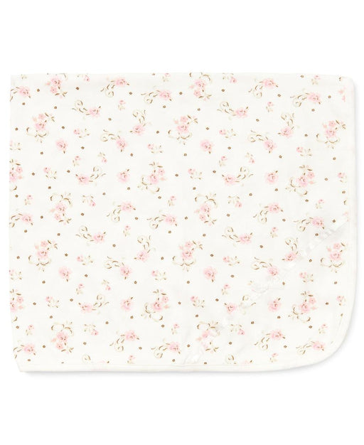 Little Me - Little Me Vintage Rose 100% Cotton Receiving Blanket