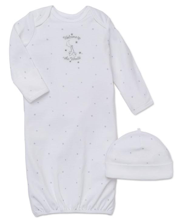 Little Me - Little Me Welcome To The World Sleeper Gown and Hat