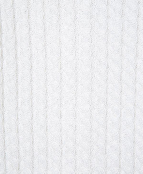 Little Me - Little Me White Cable Sweater and Hat