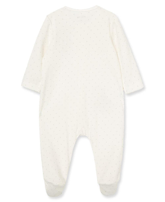 Little Me - Little Me Zip Footed One-Piece and Hat