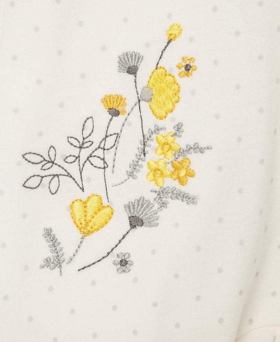 Little Me - Little Me Zip Footed One-Piece and Hat