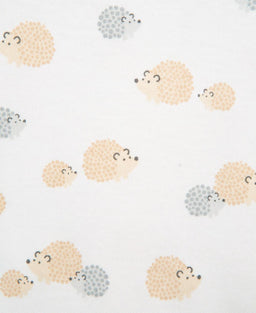 Little Me - Little Me Zipper Footed One-Piece and Hat