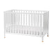 Little Seeds Aster 4-in-1 Crib in white shown on a plain background with slatted sides and mattress.