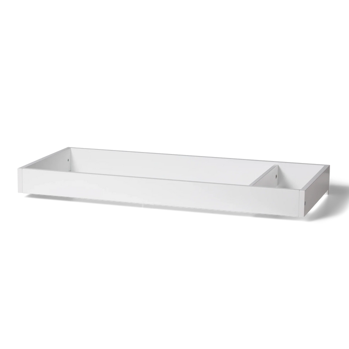 Little Seeds Laurel Dresser Topper shown isolated on a plain background, highlighting its white finish.