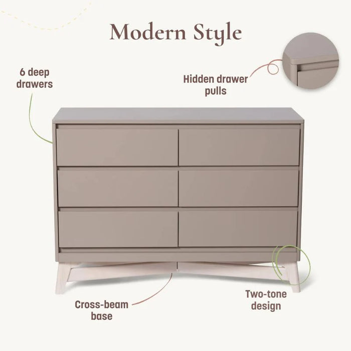 Little Seeds® Pala 6-Drawer Nursery Dresser with Deep Storage