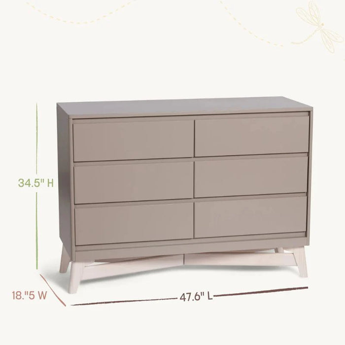 Little Seeds® Pala 6-Drawer Nursery Dresser with Deep Storage