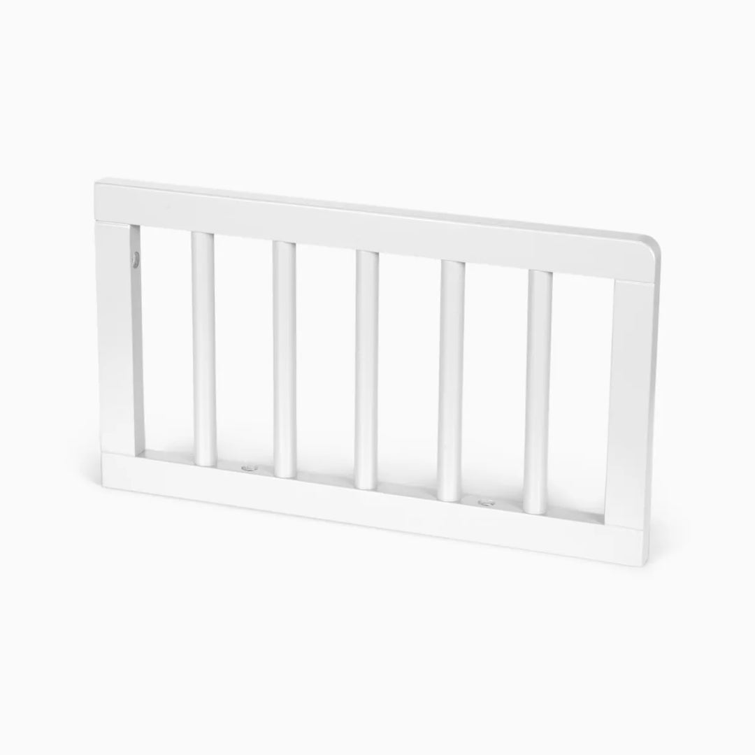 Little Seeds toddler guardrail for convertible cribs shown upright on a white background.