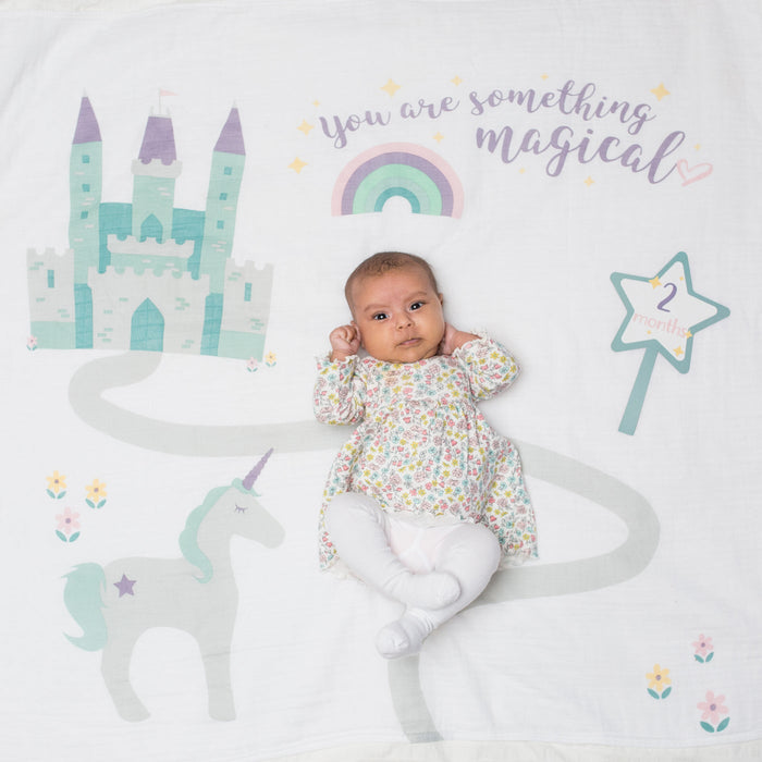 Lulujo Baby's 1st Year Milestone Blanket - Something Magical