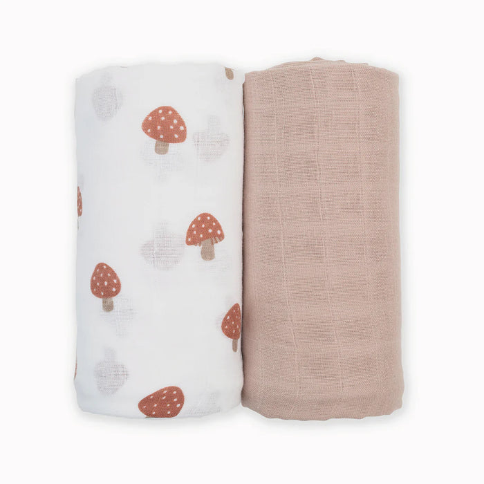 Lulujo Cotton Muslin Baby Swaddles - 2-Pack