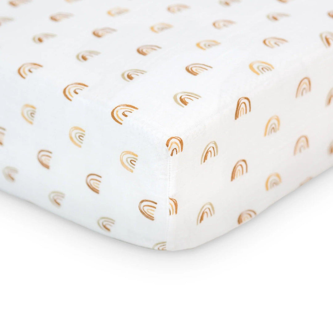 Lulujo® - Lulujo Baby Muslin Cotton Crib Fitted Sheet