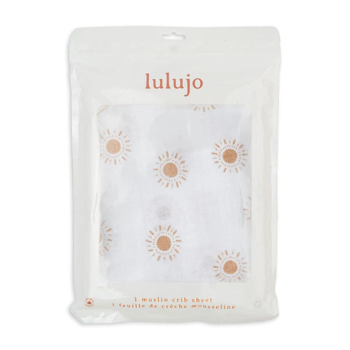 Lulujo® - Lulujo Baby Muslin Cotton Crib Fitted Sheet