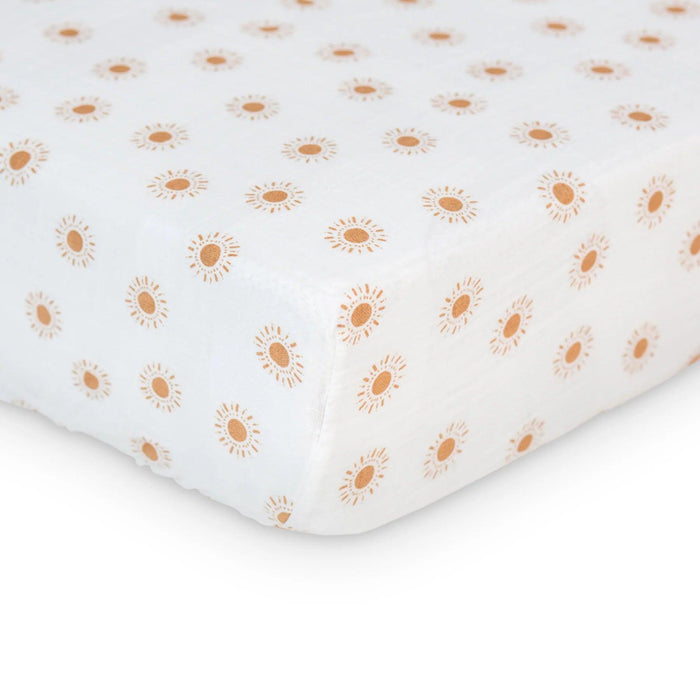 Lulujo® - Lulujo Baby Muslin Cotton Crib Fitted Sheet