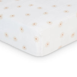 Lulujo® - Lulujo Baby Muslin Cotton Crib Fitted Sheet