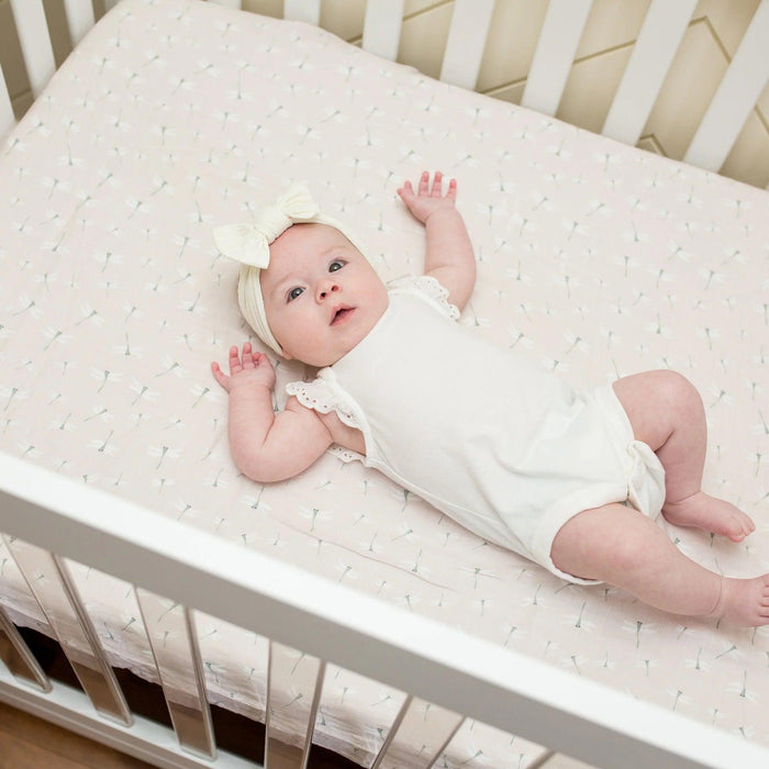 Lulujo® - Lulujo Baby Muslin Cotton Crib Fitted Sheet
